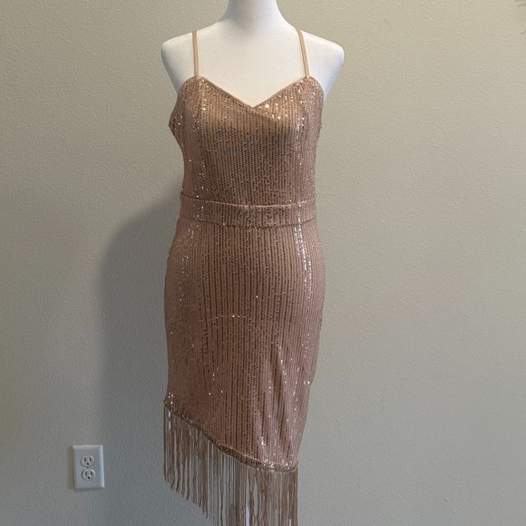 SHEIN Dresses & Skirts - Sequins & Gold